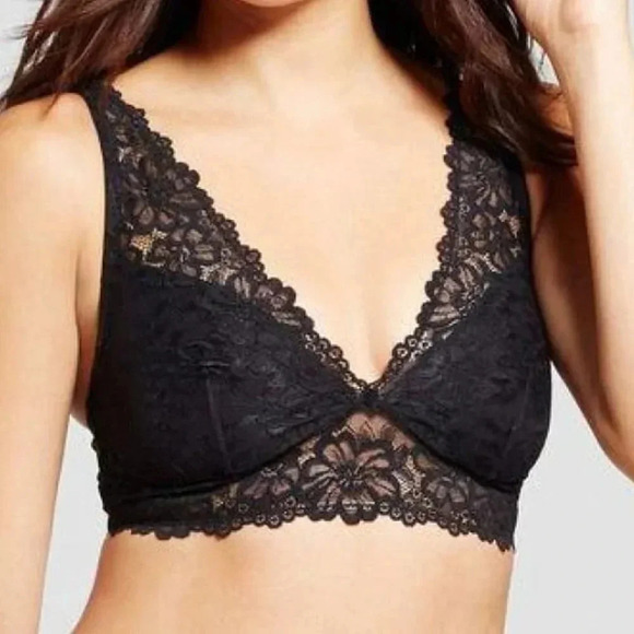 SMALL Maidenform SE1183 1183 Self Expressions Lace Halter Bralette NWT  Ne‎ - Picture 6 of 8